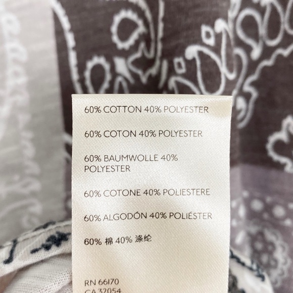 FREE PEOPLE Clarity Graphic Print Tee S Bandana - Picture 6 of 6